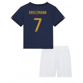 Baby Fußballbekleidung Frankreich Antoine Griezmann #7 Heimtrikot WM 2022 Kurzarm (+ kurze hosen)